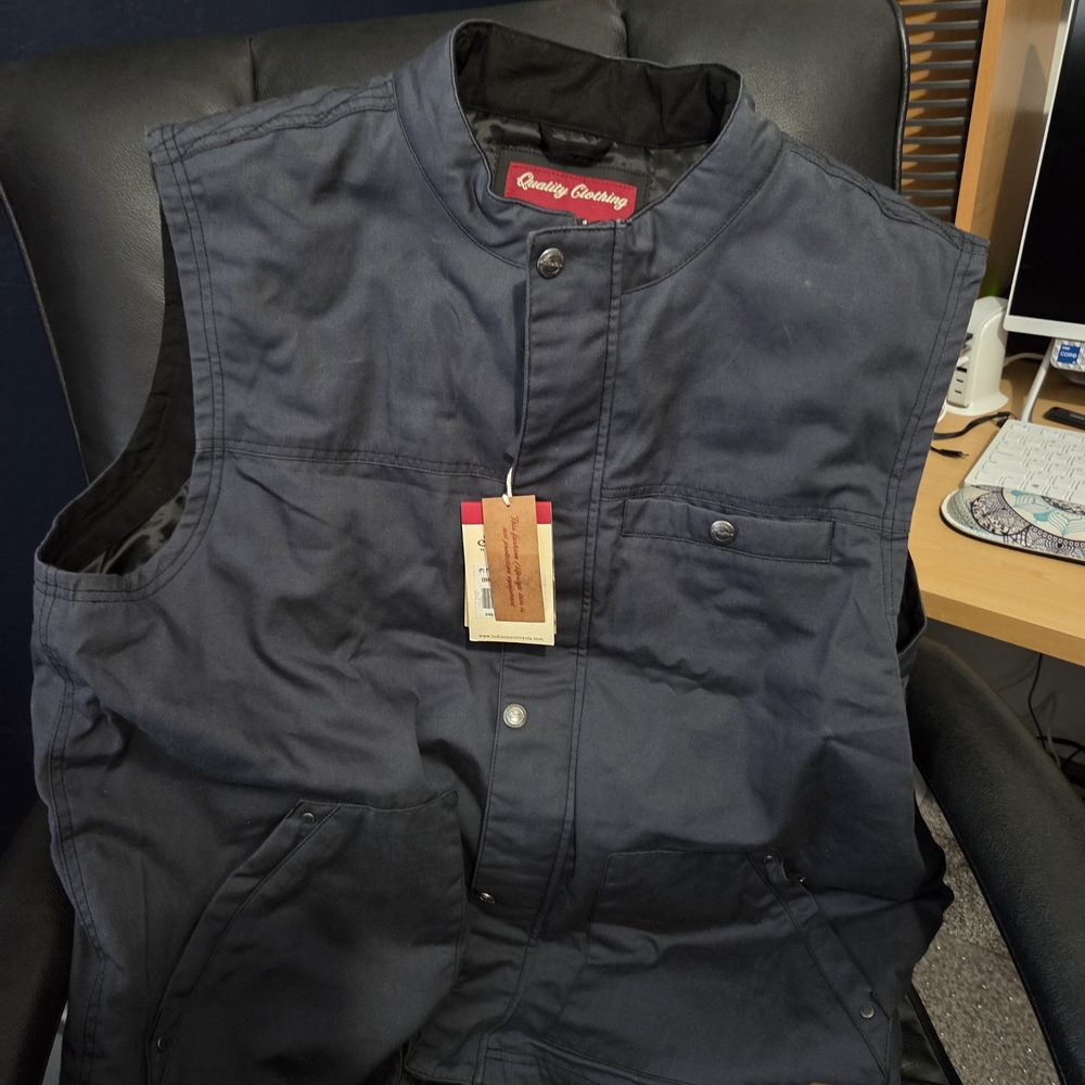 Men's Indian Motorcycle Navy Vest